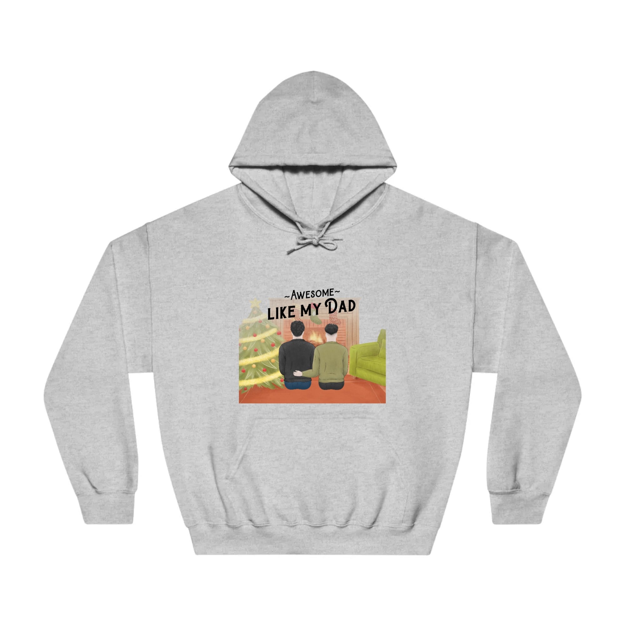 Awesome like my dad | Unisex Dry Blend Hooded Sweatshirt